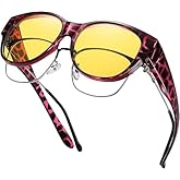 GEGURI Fit Over Glasses Polarized Sunglasses for Women & Men, Stylish Cat Eye Design Sun Glasses 100% UV Protection