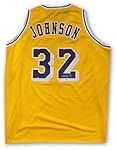 Magic Johnson Hand Signed Autographed Home Lakers Basketball Jersey Beckett COA