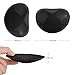 svuencio Self-Adhesive Bra Pads,Removeable Silicone Padded Bra Inserts Push Up Sports Bra for Women (Black)