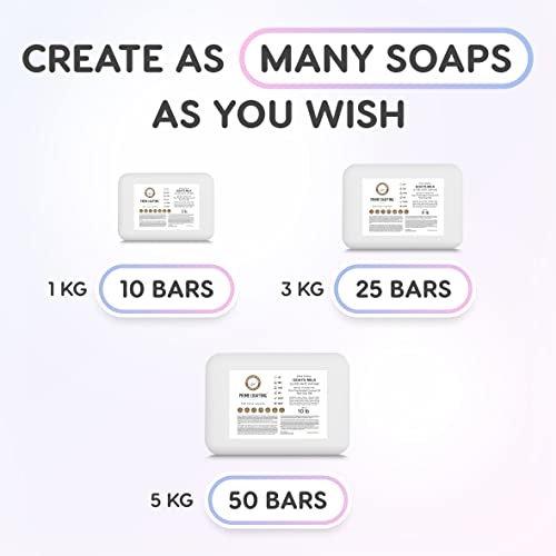 Prime Crafting 5 LB Goat Milk Soap Base SLS and SLES Free Melt and