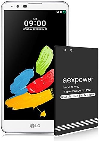AexPower LG Stylo 2 Plus Battery 3080mAh Upgraded Replacement Li-ion Battery for LG Stylo 2 Plus K550 LS775 LTE MS550 | LG BL-45B1F Spare Battery