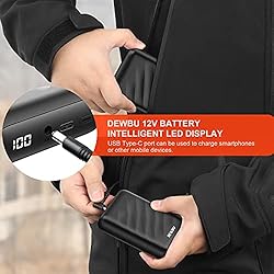 DEWBU Power Bank 12V Battery with Intelligent Led