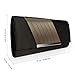 Becko Satin & Matte Wallet and Purse Long Clutch Bag Handbag Card Holder (Black)