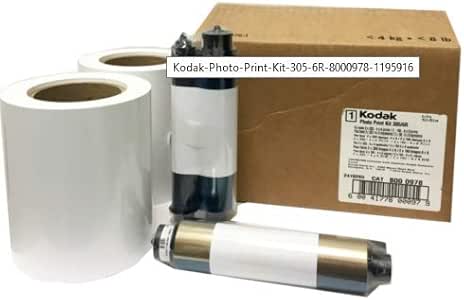 Kodak 305/6R - Kit Carta Fotografica Kiosk 640, 2 Rotoli + 2 Nastri, Per Stampa 10x15 E 15x20 - Foto 10