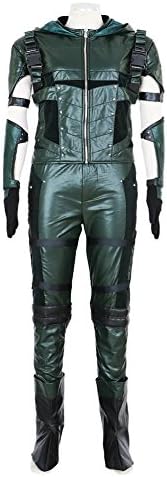 CG CostumeMen's Green Arrow Oliver Queen Season 4 Cosplay Costume Medium
