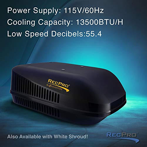 RecPro RV Air Conditioner 15K NonDucted With Heat Pump for Heating