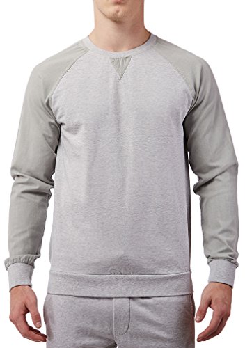 Diesel Men's Max Crew-Neck Sweatshirt, Heather Grey, Small