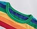 HowJoJo Baby Boys Girls Cotton Long Sleeve T-Shirts Kids Rainbow Striped Shirts 2T
