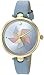 kate spade new york Women's 'Holland' Quartz Stainless Steel and Leather Casual Watch, Color:Blue (Model: KSW1231)