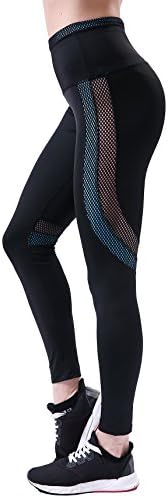 OVESPORT Workout Women's Leggings Mesh High Waisted Fitness Yoga Sports Leggings Pants
