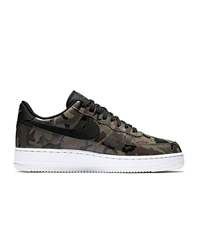 NIKE Mens Air Force 1 '07 Low Camo Shoes Medium Olive/Baroque Brown/Sequoia/Black 823511-201 Size 9