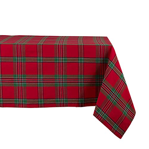 DII Farmhouse Christmas Plaid Dining Table & Kitchen Décor, Holiday Tablecloth,…