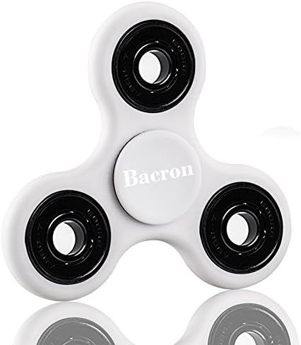 Fidget Spinner Toy, Guarantee 3 min+Spin Time Hand Fidget, Ultra Fast Bearings Tri-Spinner Fidget Toy Stress Reducer with Premium Bearing Spinner Perfect for Anxiety Autism Adult Children (White)