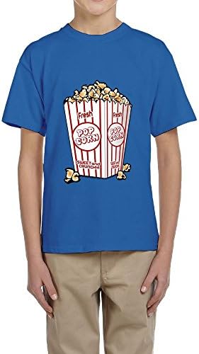 MarskTOTO Butter Popcorn Youth Sports T-Shirts L RoyalBlue