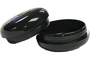 Jejavu 1-1/2" Deluxe Wrought Iron Chair Glides, Protect Your Outdoor Furniture, Chair Leg Floor Protectors, Floor Protector, Pack of 25, Black