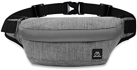 MOCOCITO Bum Waist Bag 2 Zip Pockets/Adjustable Belt of 125cm, Waterproof Waist Bag Large Capacity Fanny Packs for Women Men, Belt Bag for Holidays Hiking Cycling Running Outdoor Sport