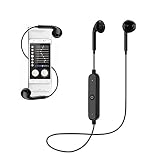 Apple iPhone 7 128GB compatible Wireless Bluetooth Earphone Headphone with Mic, Sweatproof Sports Headset, Best for Running and Gym, Stereo Sound Quality with Ergonomic-Design By mobimint