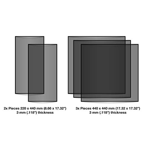 3D SOURCERER V1 Prusa IKEA Lack Plexiglass 3mm 5Pack Acrylic Kit for