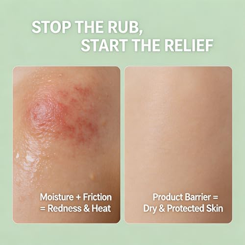 Intertrigo Cream, Skin Fold Barrier Cream for Moisture & Friction Protection, Helps Soothe Irritated Skin and Reduce Friction, Fast-Drying Non-Greasy Formula for Daily Use (3.53 oz, Pack of 1)