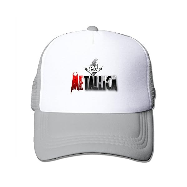 SAXON13-Unisex-Baseball-caps-Mesh-Back-Metal-Lica-Master-Of-Puppets-Cap-Hats-Ash