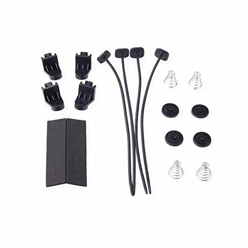 BLACKHORSE-RACING 16" 16 Inch Electric Radiator Fan High 3000 + CFM Thermostat Wiring Switch Relay Kit Black