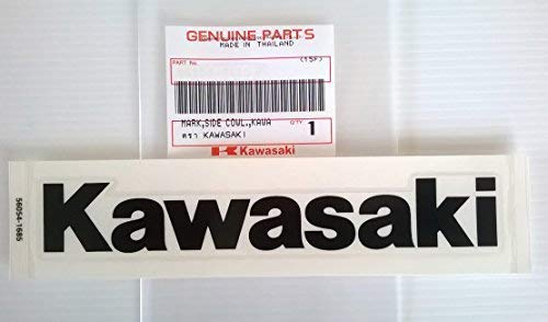 ganz neu 100% Original Kawasaki Marke Aufkleber schwarz 153mm x 23mm