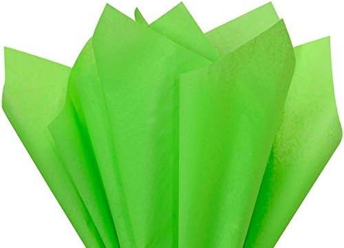 Groovy Green Tissue Paper 15 X 20 - 100 Sheet Pack by Premium Tissue Paper