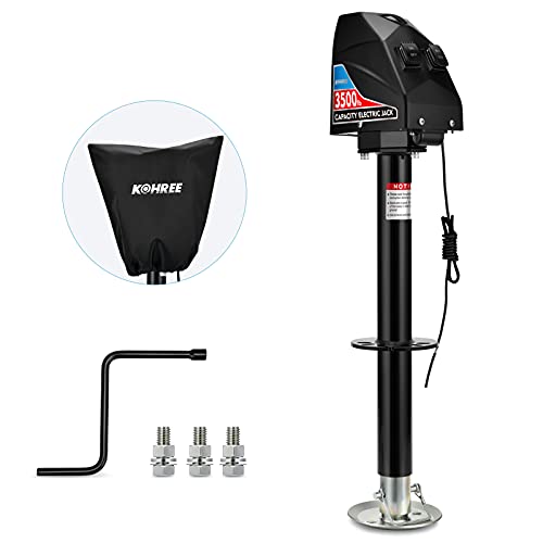 Kohree Electric Trailer Jack 3700lbs, Heavy Duty RV Electric Power