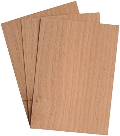 50-6"x8" Premium Cedar Wood Veneer Sheets - Over 16.5 Square Feet of Coverage! for Projects, Crafts, Refurbishing, Home Decor and More!