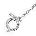 Feilaiger Silver 25mm Floating Charm Living Memory Lockets Bracelet Set - Glass Rhinestones Surface - Magnetic Closure - 175mm Free Link Chain