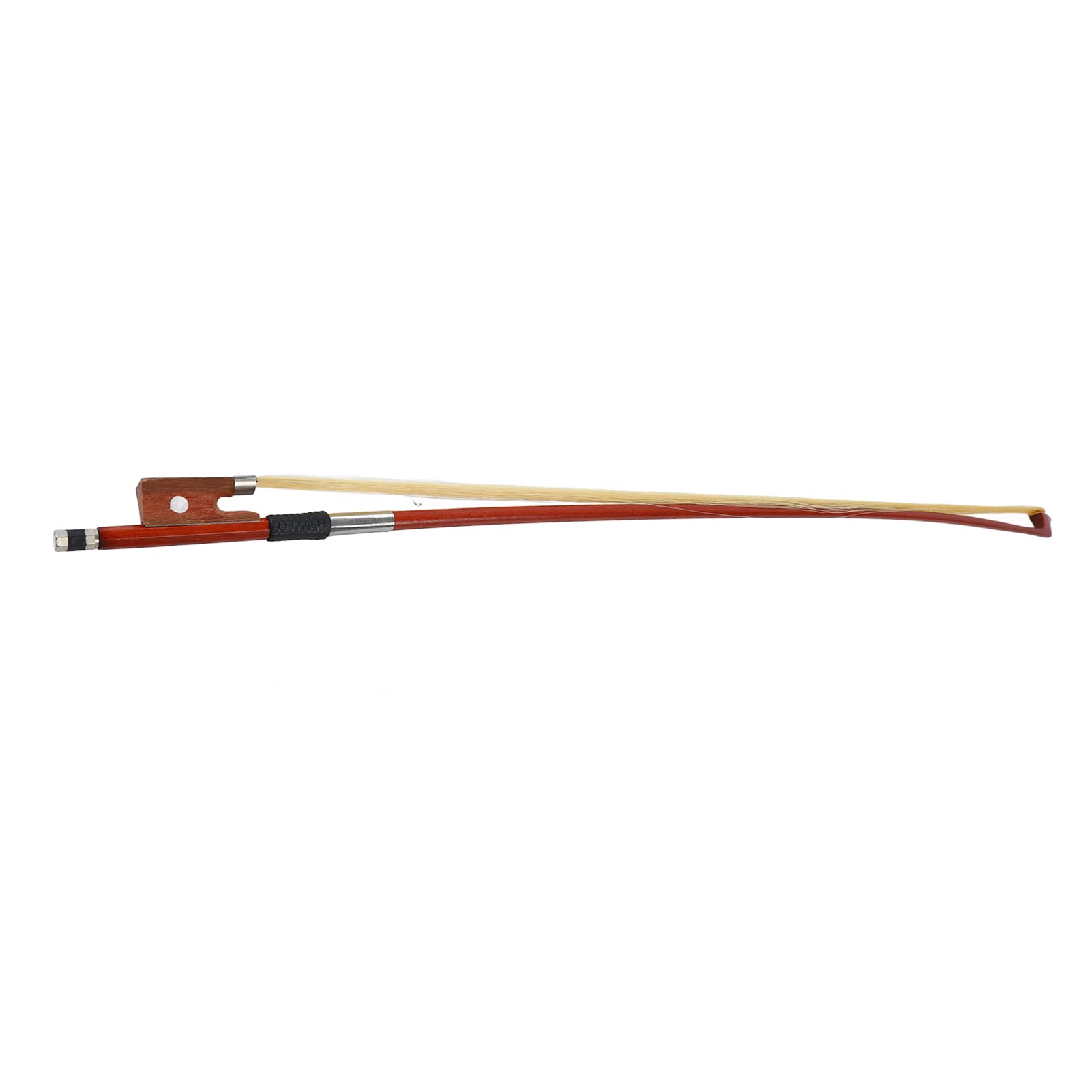Violin Bow, Horsehair Violin Bow, Comfortable Grip, Thorn, Exquisite, Well-balanced, Delicate, Made for Practice (4/4)