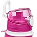 Hydrosak Collapsible Water Bottle with Carrying Handle, 750 ml | Folds Down for Compact Storage | Leakproof, Lightweight, Dishwasher Safe | Nontoxic, Odorless, Tasteless