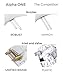 Alpha ONE Bidet Seat - Elongated - Non-Electric - Natural Water Spray - Ultra Low Profile - Powerful Spray - 1 Lever Controls Front and Rear Cleansing - Brass Valve and Fittings - Sturdy Sittable Lid