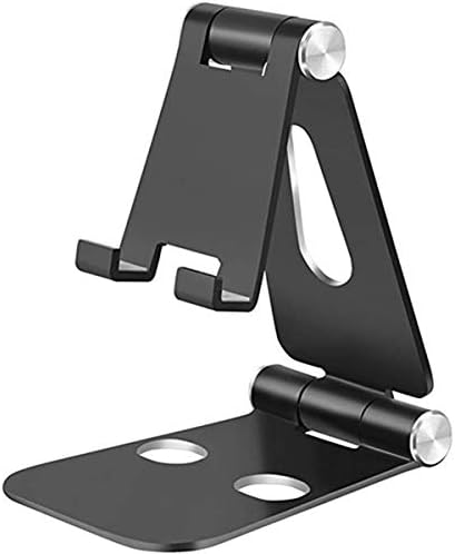 Adjustable Desktop Cell Phone Holder,Cradle,Dock,Stand,Foldable,Portable Aluminum Phone Holder,Universal 270 Degree Multi-Angle Rotatable,Fits All Smartphone, iPhone X 8 7 6 Plus ipad and Tablets