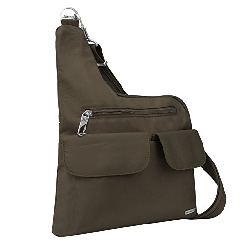 Travelon anti-theft cross-body bag, chocolate, two pock…