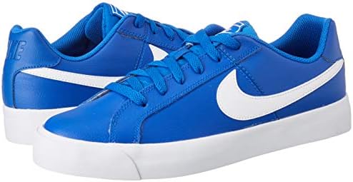 nike court royale white blue