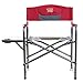 Timber Ridge Directors Chair with Side Table Aluminum Frame Portable Lightweight Folding Camp Chair for Outdoor Camping, Patio, Lawn, Garden, Support 300lbs