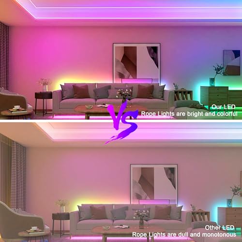Macchiatto 10 m LED Neon Strip, DIY LED Strip with APP/Remote Control, Music Synchronization, Neon LED Gaming, Waterproof, for Indoor, Outdoor, Bedroom Decoration