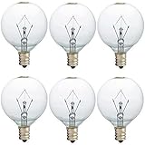 25 Watt Wax Warmer Bulbs, Scentsy Bulb for Full Size Scentsy Warmer, 6 Pack E12 Base Wax Bulb, Dimmable - Warm White - 120 Volt Light Bulbs for Scentsy Burner, High Temp Resistance (25)