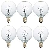 25 Watt Wax Warmer Bulbs, Scentsy Bulb for Full Size Scentsy Warmer, 6 Pack E12 Base Wax Bulb, Dimmable - Warm White - 120 Volt Light Bulbs for Scentsy Burner, High Temp Resistance (25)