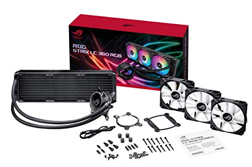 ASUS-ROG-Strix-LC-360-RGB-Sistema-de-refrigeracin-lquida-de-CPU-Aura-Sync-RGB-Tubo-de-Goma-Reforzado-de-38-cm-Ventiladores-ROG-RGB-optimizados
