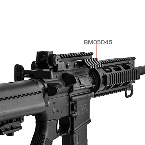 Lion Gears Low Profile Tactical Picatinny/Weaver 45 Degree Pro Mount, 2.16" Long with 5 Slots