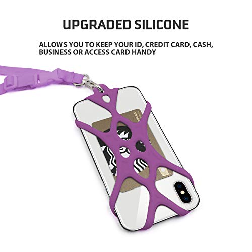 ROCONTRIP Universal Cell Phone Lanyard Holder (Pale Purple)