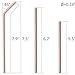 100% Copper straws set of 6 – 5.5’/6.7’/7.9’ size - Let your guests choose the copper straw size they need. - best match for your Moscow Mule copper mugs.