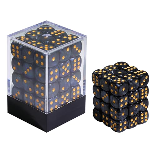 FIGURESLAB 36PCS 12mm 6 Sided Mini Dice Set with Box, Polyhedral D6 Standard Game Dice for Board Game Dice RPG D&D MTG Accessories or Math Learning