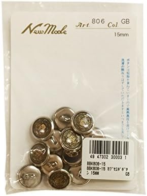 Epo button 15 mm gold