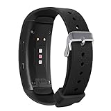 Compatible Samsung Gear Fit 2 Pro/Fit 2 Band, NaHai Silicone Replacement Strap for Samsung Gear Fit2 and Fit2 Pro (New-Black, 5.5''-7.5'')