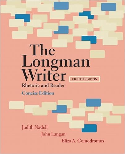 Amazon Com Longman Writer The Concise Edition Rhetoric And Reader 9780205798377 Nadell Judith Langan John Comodromos Eliza Books