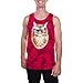 Feline Freedom Kitty Cat in Sunglasses Mens Graphic Tank Top (Large 42/44)