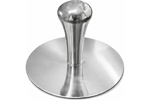 Premium Stainless Steel Smash Burger Press, Heavy Duty Burger Smasher with Ergonomic Handle, Large Press Surface, Easy to Cle